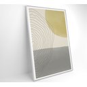 Ver imagem 4 de Quadro Abstrato Circulo, Linhas e Retângulo - 120x80 Cm - Tecido Canvas