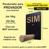 4 Ganchos Pendurador Provador de Loja Sim Não Pino Reto:branco - 4