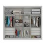 Guarda Roupa Paris Plus 2 Portas de Correr Branco Acetinado - Móveis Europa - 4