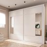 Guarda Roupa Paris Plus 2 Portas de Correr Branco Acetinado - Móveis Europa - 1