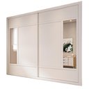 Ver imagem 2 de Guarda Roupa Paris Plus 2 Portas de Correr Branco Acetinado - Móveis Europa