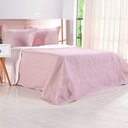 Ver imagem 1 de Kit Cobre Leito Casal Ultra Lisse Lisa New 210x230cm Rosa Bruma