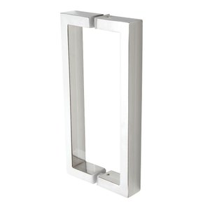 Puxador Duplo DF 905-Inox 202 - Escovado - 40 cm
