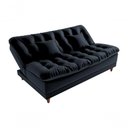 Ver imagem 2 de Sofá Cama 3 Lugares 1,85 Mts Duda Matrix Preto