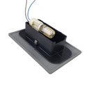 Ver imagem 3 de Balizador C/ Friso 3032 Embutido De Parede e Escada P/ Caixa 4x2 Cinza