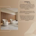 Ver mais imagens de Poltrona Orgânica Elegante Anatômica Sala Quarto Recepção Compose Boucle Bege Corino Bege