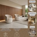 Ver imagem 6 de Poltrona Orgânica Elegante Anatômica Sala Quarto Recepção Compose Boucle Bege Corino Bege