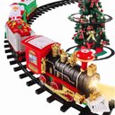 Ver imagem 4 de Trem Locomotiva com Trilho Led Som 22 Peças 45,6x40,6x8,6cm
