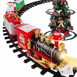 Trem Locomotiva com Trilho Led Som 22 Peças 45,6x40,6x8,6cm - 4