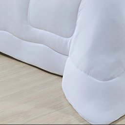 Kit 04 Peças Edredom Casal 100% Algodão em Malha Branco - 4