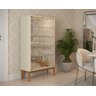 Conjunto Sala de Jantar Cristaleira Buffet Moderno Decoracao Off White:off White/cinamomo - 3