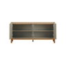 Conjunto Sala de Jantar Cristaleira Buffet Moderno Decoracao Off White:off White/cinamomo - 11