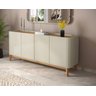 Conjunto Sala de Jantar Cristaleira Buffet Moderno Decoracao Off White:off White/cinamomo - 9