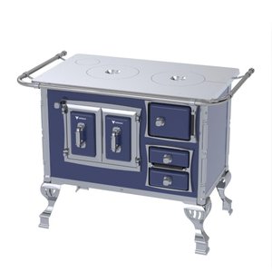 Fogao a Lenha Venax n 1 Sec XVIII Chapa de Aluminio Azul SE