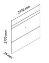 Ver imagem 6 de Painel Estante Home Modular Suspenso de Parede 217 cm Matiz Cor:Off-White