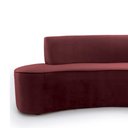 Ver imagem 3 de Sofá Porto D07 4 Lugares 230cm Vermelho Veludo para Sala Living D'Rossi