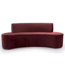 Ver imagem 1 de Sofá Porto D07 4 Lugares 230cm Vermelho Veludo para Sala Living D'Rossi