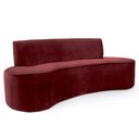Ver imagem 4 de Sofá Porto D07 4 Lugares 230cm Vermelho Veludo para Sala Living D'Rossi