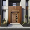 Ver imagem 1 de Porta de Madeira Maciça 215x112cm Mexicana Cedro Arana