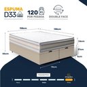 Ver imagem 6 de Cama Box Baú com Colchão de Espuma D33 Double Face Territory Hellen Queen 158cm