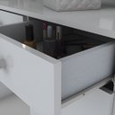 Ver imagem 6 de Penteadeira com Led com Espelho 4 Gavetas e Porta - Chanel - Branco Hp