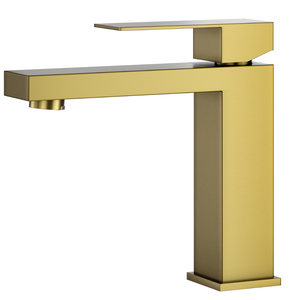 Torneira Banheiro Dourada Luxo Viena Monocomando Aço Inox 304 Goldenx