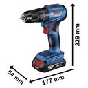 Ver imagem 6 de Parafusadeira Furadeira 1/2" A Bateria 18V 1900 Rpm Bosch GSB 185-LI 06019K31E5-000