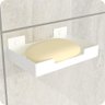 Porta Sabonete Para Banheiro Saboneteira Parede Branco ELG - 1
