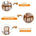 Ver imagem 5 de Conjunto com 2 Cadeiras Malta Premium em Madeira Maciça para Sala de Jantar Moderna Mobília