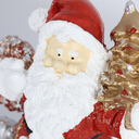 Ver imagem 5 de Figura Natalina Mini Papai Noel com Árvore de Resina 18cm Bravadecor
