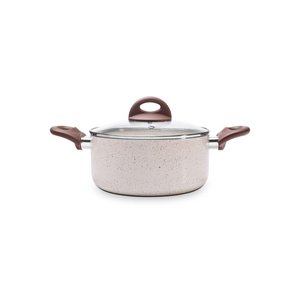 Caçarola com Tampa Ø20 Ceramic Life Granada Indução - Brinox 20 Cm Vanilla Brinox