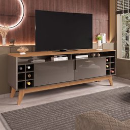 Rack Sala Wine para TV até 60 Polegadas com Pés em Madeira - 1