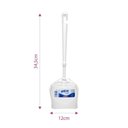 Ver imagem 2 de Escova Sanitária para Banheiro com Pote de Plástico Branco Sanilux Bettanin