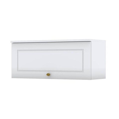 Armário Aéreo 1 Porta Basculante 80 Cm Nova York Branco Hp - Henn