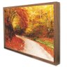 Quadro Decorativo Caixa Alta com Vidro Outono TaColado Moldura Madeira 120 x 80cm - 1