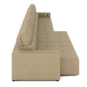 Ver imagem 7 de Sofá Retrátil 8 Lugares 524cm 4 Módulos Nero com USB Couro Bege G52 - Gran Belo