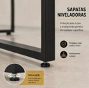 Ver imagem 7 de Pés de Mesa Estilo Industrial Modelo T 75x50cm Kit c/2un - Preto