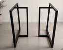 Ver imagem 6 de Pés de Mesa Estilo Industrial Modelo T 75x50cm Kit c/2un - Preto