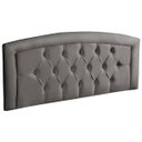 Ver imagem 3 de Cabeceira Casal Painel Cama Box América 1.40 Suede Cinza