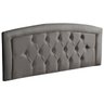 Cabeceira Casal Painel Cama Box América 1.40 Suede Cinza - 3