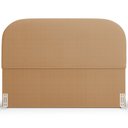 Ver imagem 7 de Cabeceira Cama Box Casal 140cm Lanna com Puff Recamier Doha W01 Bouclê Mostarda - Lyam Decor