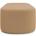 Ver imagem 4 de Cabeceira Cama Box Casal 140cm Lanna com Puff Recamier Doha W01 Bouclê Mostarda - Lyam Decor
