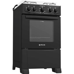 Fogão Atlas 4 Bocas Preto com Forno Limpa Fácil Coliseum Plus Forno 50l - 2