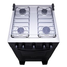 Fogão Atlas 4 Bocas Preto com Forno Limpa Fácil Coliseum Plus Forno 50l - 5