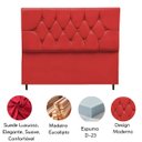 Ver imagem 4 de Cabeceira Estofada Cama Box King 195 Cm Suede Dubai:vermelho
