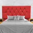 Ver imagem 2 de Cabeceira Estofada Cama Box King 195 Cm Suede Dubai:vermelho