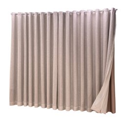 Cortina Blackout com linho 2,80x2,50 Para Trilho Duplo:Avelã - 1