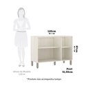 Ver imagem 5 de Balcão de Pia sem Tampo para Cozinha 120cm 3 Portas de Abrir Linea Luciane Móveis
