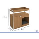 Ver imagem 4 de Cama Colchão Pet p/ Cão e Gato Mesa LI061 Kappesberg Branco
