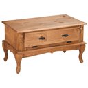 Ver imagem 1 de Mesa de Centro Antique Com 02 Gavetas Basculantes 1006 Garapa Verniz